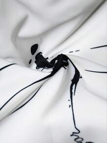 Women 2 Pieces Set: Round Neck Short Sleeve T-Shirt And Pants, Minimalist And Fashionable, Suitable For Summer - White - View 4