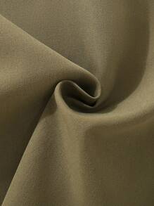 男童传统风格短袖衬衫，年轻男孩休闲复古印花衬衫服装 - 軍綠色 - 查看 7