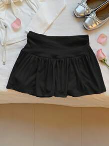 Comfortcana 女士简约纯色裙子，夏季时尚