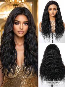 Tóc giả ren phía trước Body Wave 13x4 làm từ tóc thật cho phụ nữ Tóc giả ren phía trước trong suốt có mật độ 180% Tóc thật được nhổ sẵn với tóc con Tóc giả bằng tóc thật nguyên chất Màu đen tự nhiên cho phụ nữ - SNatural - Xem 2