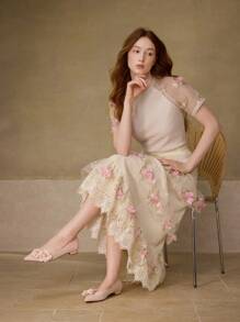 MOTF PREMIUM FASHIONABLE COMFORTABLE WOMEN HIGH HEEL PUMPS - Pink - View 9