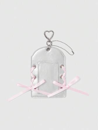 Kawaii Silver Bowknot Ballet-Inspired Bag Charm