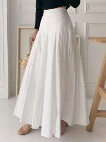 Livesso 女士白色半身裙，四季皆宜 - 白色 - 查看 7