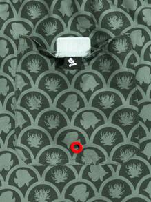 Manfinity Swimmode Men's Drawstring Bohemian Print Beach Pants,Hawaiian - Army Green - View 6