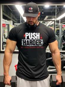 Manfinity Sport PWRUP 简约运动短袖T恤，适合夏季