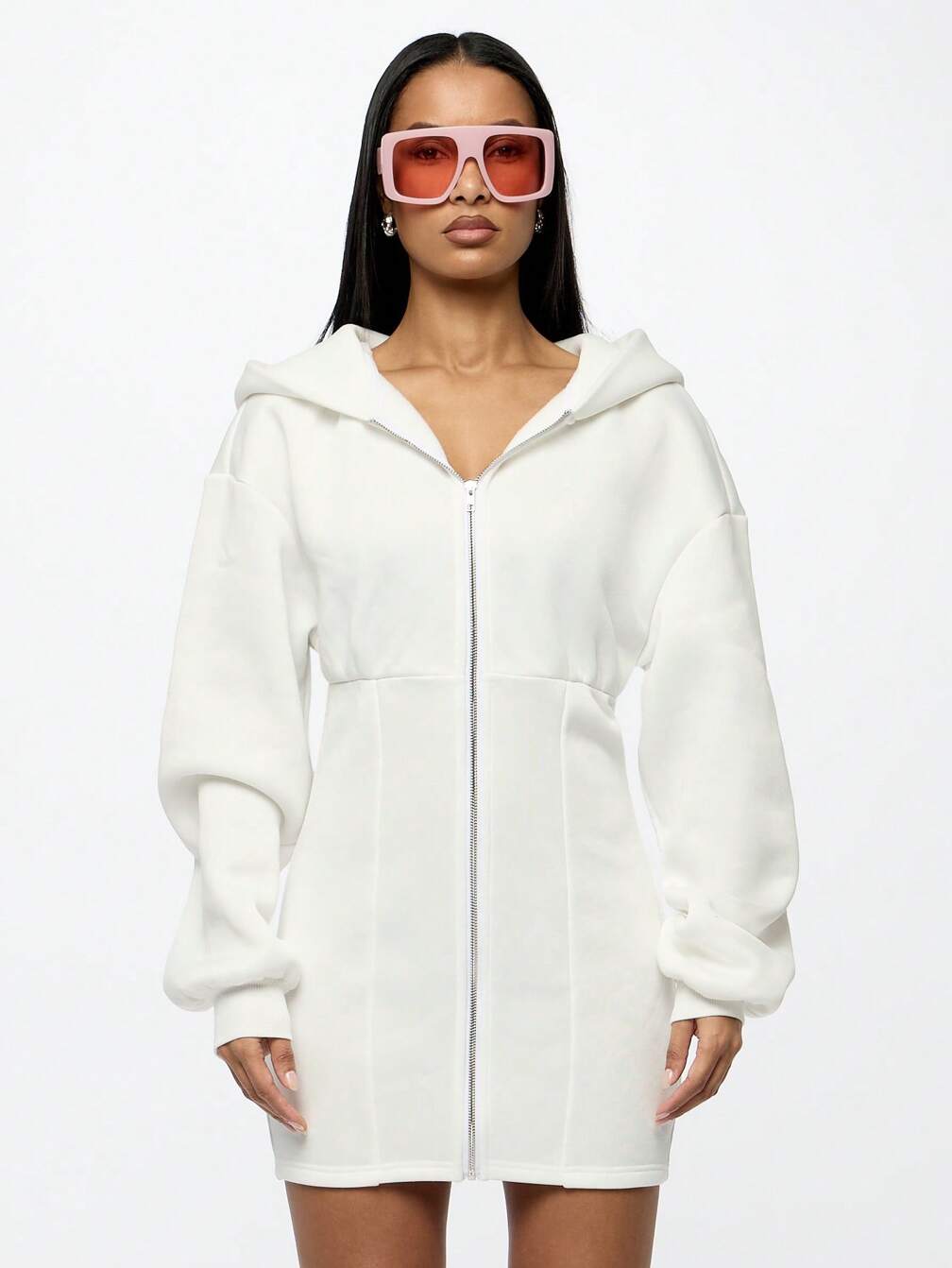 corset hoodie dress SNATCH ME UP CORSET SWEATSHIRT DRESS