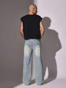 SUMWON Sleeveless Tank Retro Western Cowboy Society Graphic Print T-Shirt Festival Streetwear Muscle Tank Top Vintage Summer Athletic Workout Vest