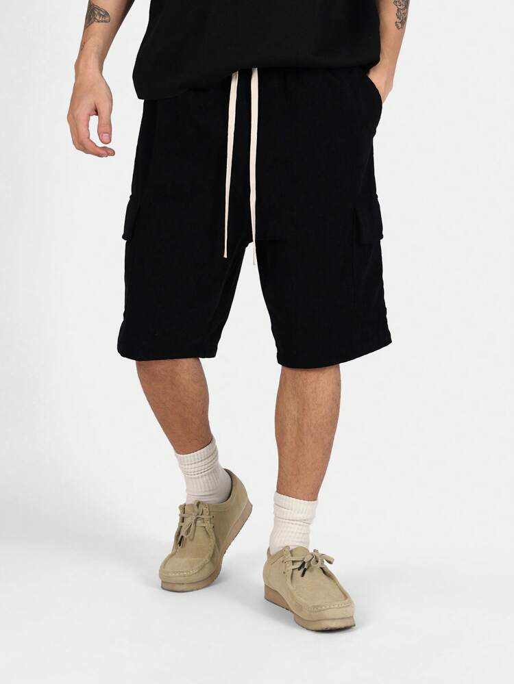 Corduroy Cargo Urban Streetwear Shorts