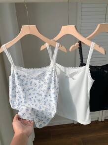 Comfortcana Bộ áo hai dây đan nhiều màu dành cho nữ - Nhiều màu - Xem 1