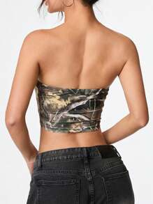 SHEIN PETITE 3pcs Women's Cropped Tube Top, Multi-Color - Multicolor - View 2