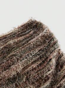 SHEIN ICON Vintage American Style Bodycon Sexy Mini Skirt Winter - Multicolor - View 3