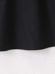 夏季新款少女装适合 4-7 岁，休闲日常海滩度假旅行波西米亚风连衣裙，V 领收腰复古印花 - 黑色 - 查看 7