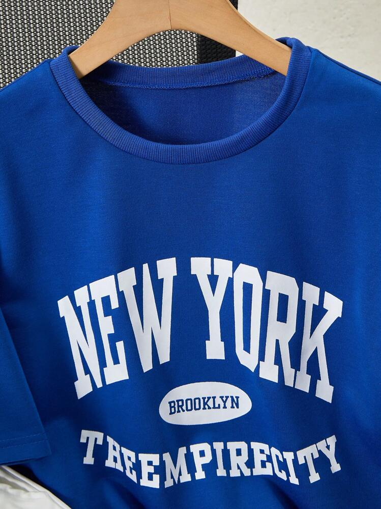 مجموعة من قطعتين للمراهقين الأولاد تي شيرت كاجوال...