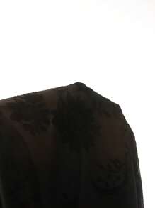 EastFlair 女式旗袍领花卉印花开衩下摆迷你连衣裙