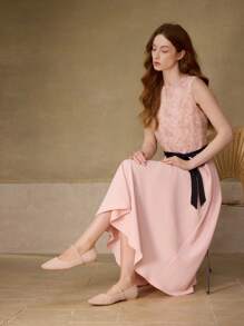 MOTF PREMIUM 女士玛丽珍款平底鞋，舒适简约，通勤百搭 - 淺粉色 - 查看 10