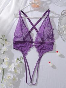 SHEIN 大码性感内衣 - 蕾丝、开裆、极度诱人