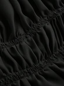 SHEIN EZwear Top de tirantes de cuello halter de unicolor para mujer, minimalista y de moda, adecuado para el verano