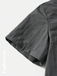 2 sztuki/zestaw chłopięcy bluza z kapturem, kurtka z zamkiem błyskawicznym i jednolity zestaw szortów, modny strój codzienny do codziennego noszenia, wiosna/lato