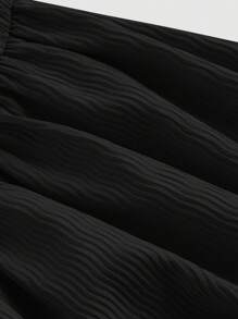 SHEIN MOD Women's Sleeveless Elegant Large Bowknot Strap Black Dress, Giving Women Outfit,New Year Eve Dress,Holiday Dress - Black - View 5