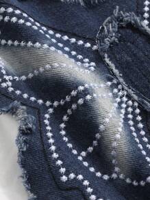 DAZY 女式圆领短袖透视T恤、短款上衣 - 白色 - 查看 11