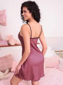 SHEIN Camisón de mujer con estampado lindo de gato - Multicolor - Ver 2