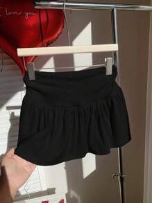 Comfortcana 女士简约纯色裙子，夏季时尚