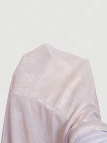 SHEIN MOD 大码女式纯色 V 领短裙，适合各种场合、派对礼服 - 白色 - 查看 5