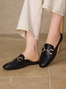 MOTF PREMIUM COMFORTABLE DAILY WEAR FLAT SLIP-ON SHOES FOR WOMEN FOR CHRISTMAS - Black - View 7