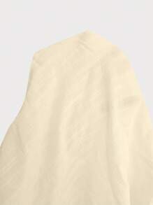 Swim Vcay Plus Size Solid Color Long Sleeve Overshirt, Minimalist Fashion Suitable For Summer - Apricot - View 6