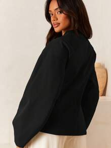 Athîral 女式纯色落肩长袖休闲夹克，秋冬