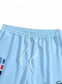 Manfinity LEGND Men's T-Shirt And Shorts Set, Casual Fashion, Suitable For Summer - Multicolor - View 6