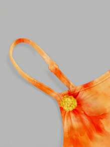 SHEIN EZwear Maieu de damă casual cu imprimeu floral sexy, strâns