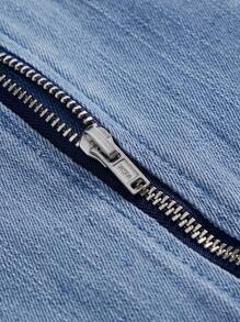 SHEIN MOD سترة دنيم للنساء، طراز بسيط مناسب للصيف