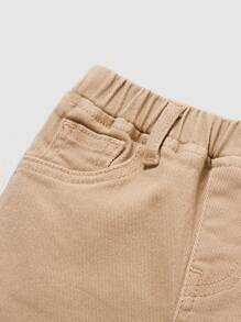 SHEIN Jeans casuales de unicolor para bebé niño, aptos para atuendo de otoño/invierno