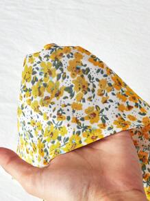 SHEIN Mother-Daughter Matching Floral Print Dress Set For Summer Vacation - Yellow - View 5