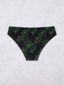 Surfspeed Men's Tropical Leaves Print Swim Briefs,Hawaiian