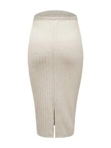 Modmama Maternity   Women's Ribbed Bodycon Skirt With Tummy Control, 3 Pieces Set