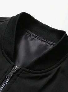 Manfinity Dauomo Casual Minimalist Zipper Front Hooded Men's Sweatshirt