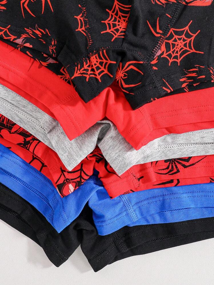 6 件装 Tween Boy 棉质平角内裤套装 - 彩色 - 查看 3