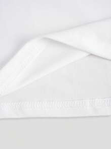 INAWLY Solva 女士休闲巴黎埃菲尔铁塔印花短袖 T 恤 - 白色 - 查看 4