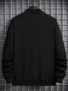 Manfinity Dauomo Casual Minimalist Zipper Front Hooded Men's Sweatshirt