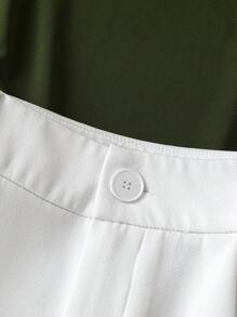 INAWLY Women's Casual Plain Ruched Camisole And Shorts 2 Pieces Set - Multicolor - View 5