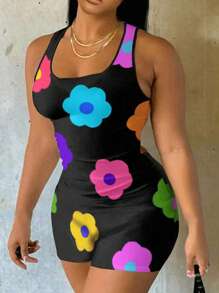 VaVaBold Women's Fashionable Slim Fitted Jumpsuit, Suitable For Summer - Multicolor - View 1