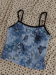Attitoon Women's Casual Retro Floral Pattern Sexy Camisole Top, Suitable For Summer Back To School - Multicolor - View 4