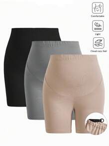 Modmama 孕婦針織日常可調腰短褲襪