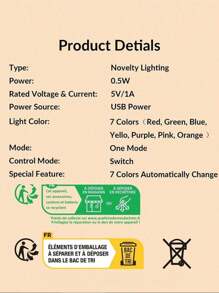 Quả cầu pha lê hình bầu trời đầy sao khắc laser 3D có đèn nhiều màu, trang trí nhà cửa & quà tặng sinh nhật - trắng - Xem 4