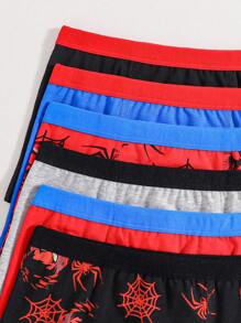 6pcs Tween Boy Cotton Boxer Briefs Set - Multicolor - View 5