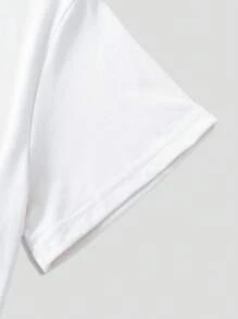 INAWLY Solva 女士休闲巴黎埃菲尔铁塔印花短袖 T 恤 - 白色 - 查看 3