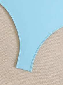 SHEIN Swim 1 pezzo Costume da bagno donna con inserti e decorazioni, design primaverile