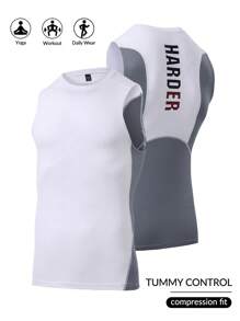 Manfinity Sport Corelite Men's Minimalist Color Block Sports Tank Top